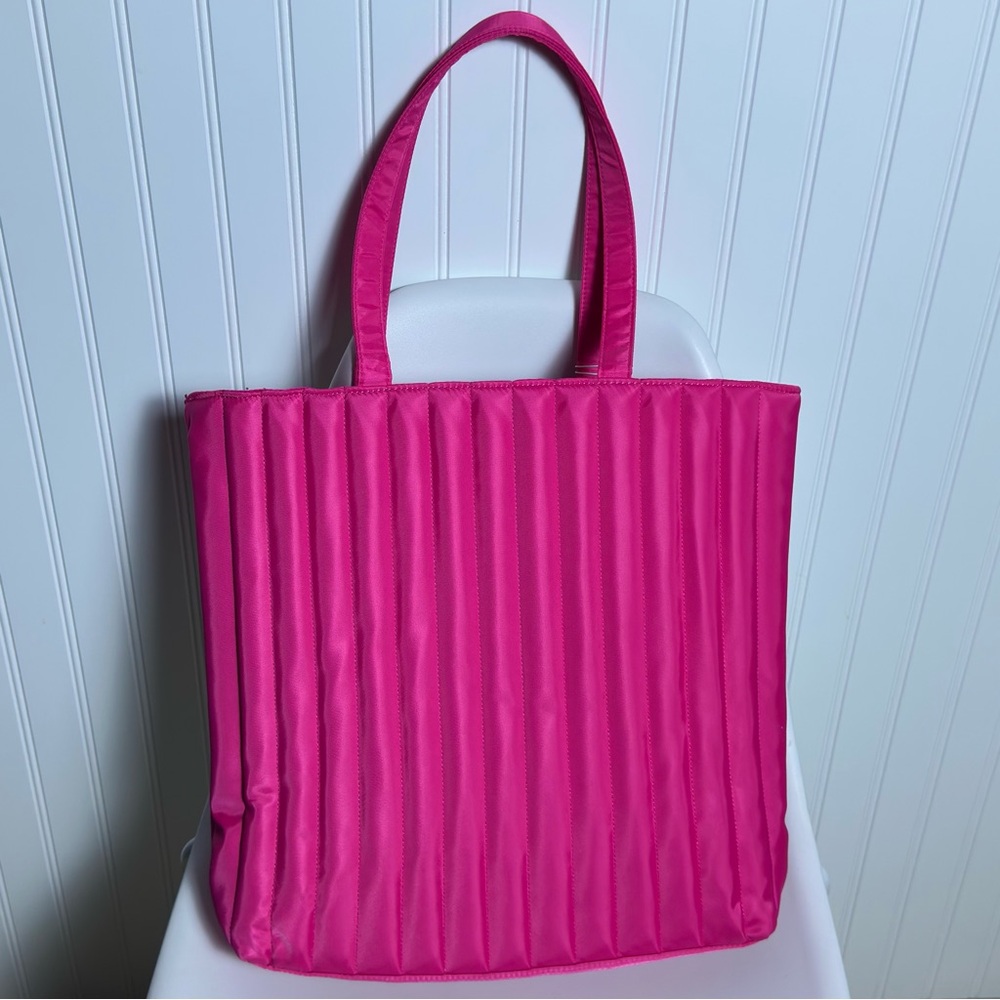 Kate Spade Fragrances pink Tote travel Bag Shopper Overnight Beach Handbag - Picture 4 of 7